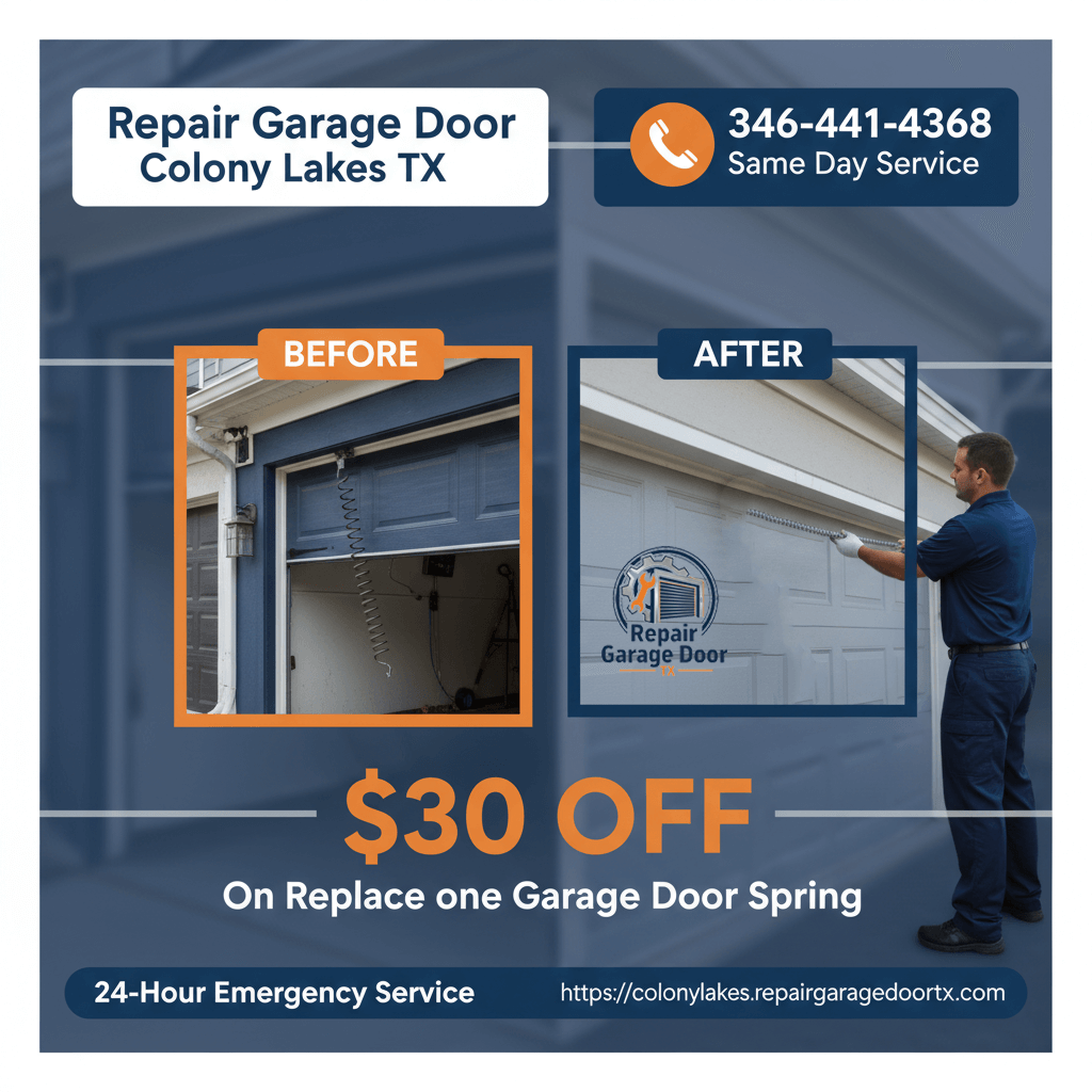 Repair Garage Door Colony Lakes TX